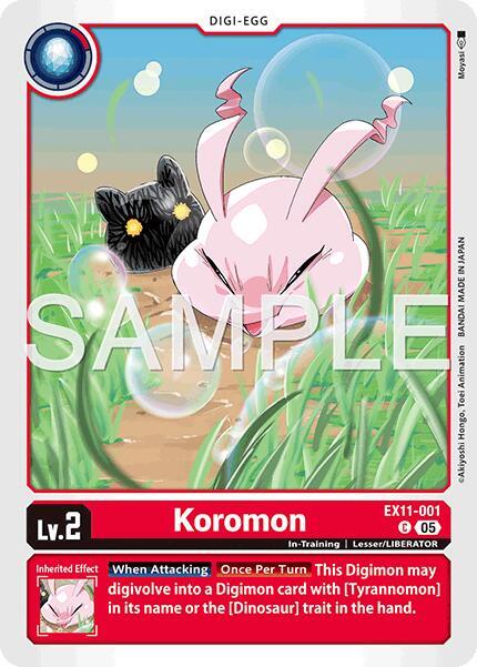Koromon Card Front