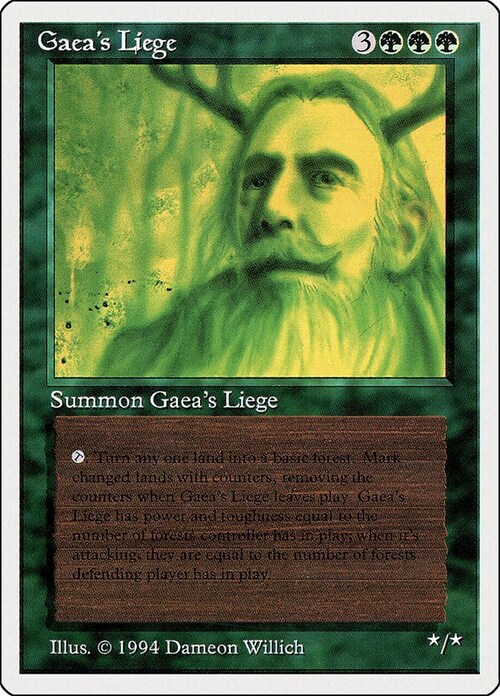 Gaea's Liege Card Front