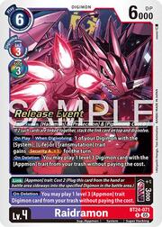Raidramon · Pre-Release Stamped BT24-071