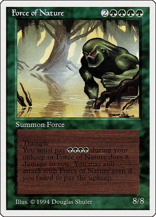 Force of Nature Card Front