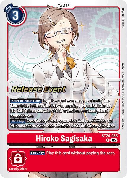 Hiroko Sagisaka Card Front