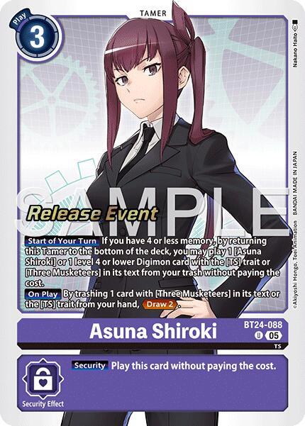 Asuna Shiroki Card Front