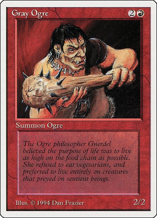 Gray Ogre Card Front