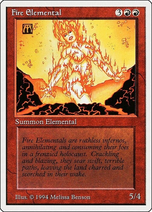 Fire Elemental Card Front