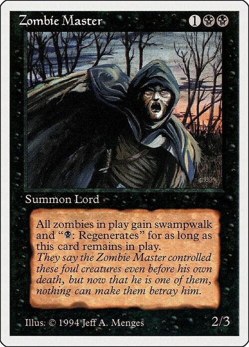 Zombie Master Card Front