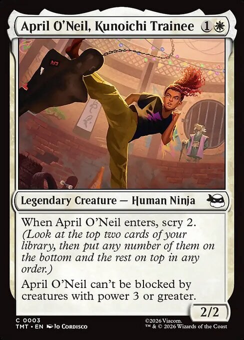 April O'Neil, Apprendista Kunoichi Card Front