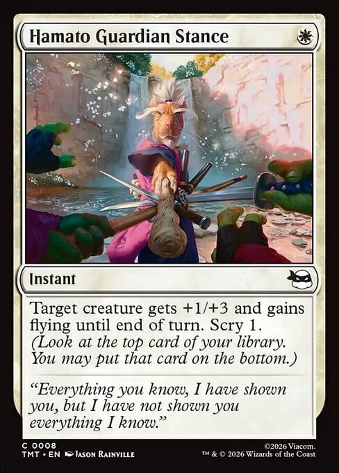 Hamato Guardian Stance Card Front