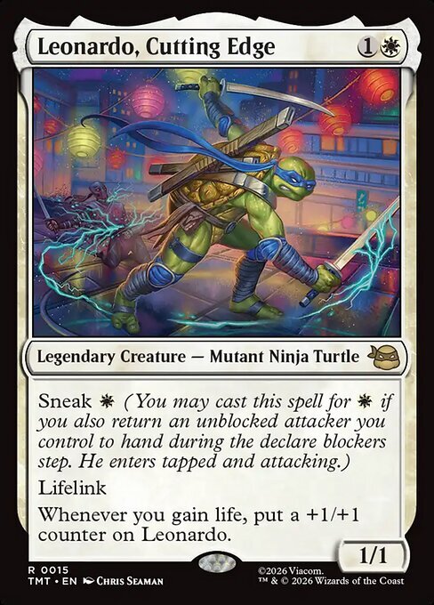 Leonardo, Cutting Edge Card Front