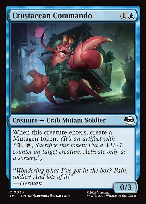 Crustacean Commando Card Front