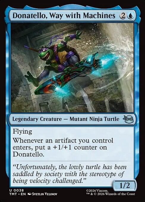 Donatello, Way with Machines Card Front