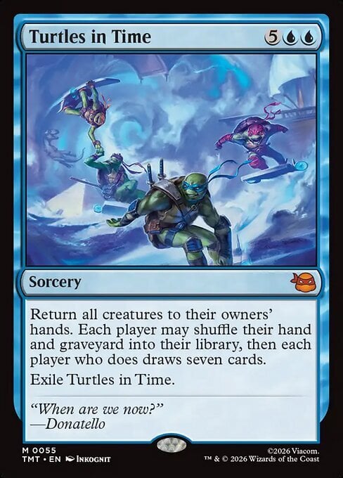 Turtles in Time Card Front