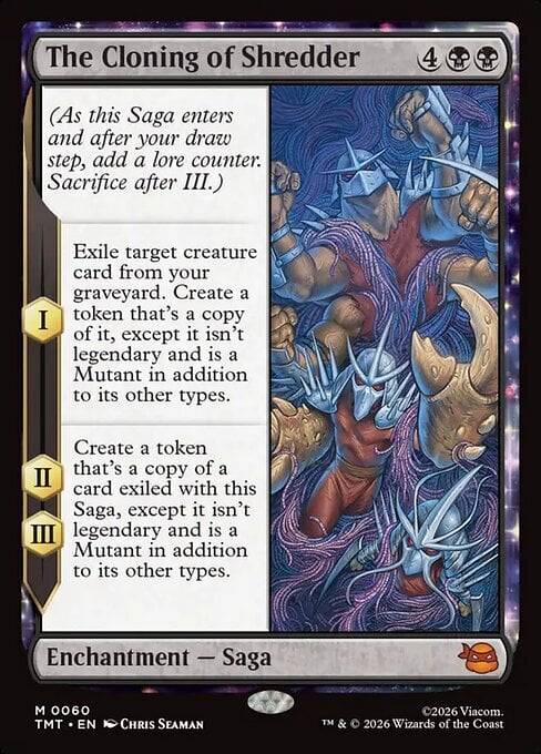 The Cloning of Shredder Card Front