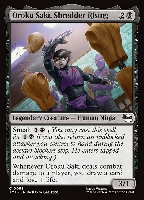 Oroku Saki, Shredder Rising Card Front