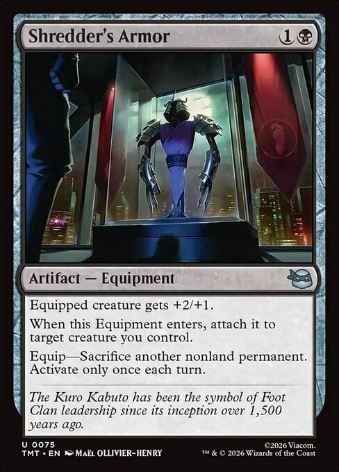 Shredder's Armor Card Front