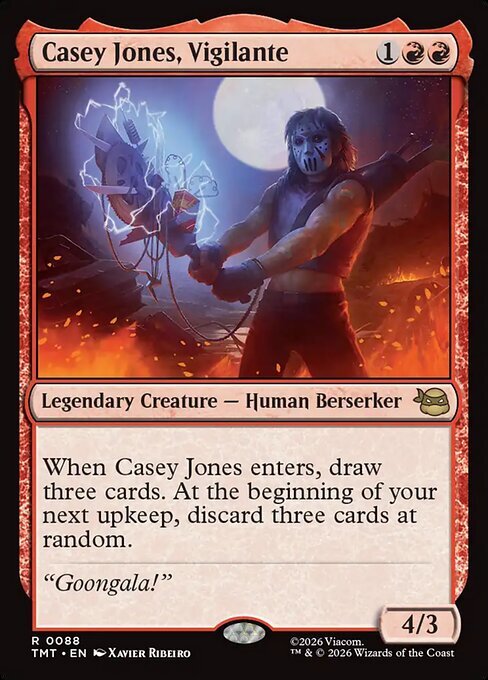 Casey Jones, Vigilante Card Front