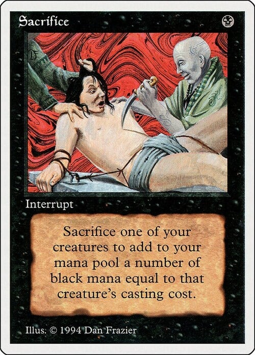 Sacrifice Card Front