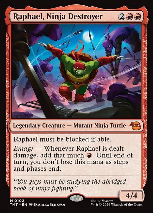 Raphael, Ninja Destroyer Card Front