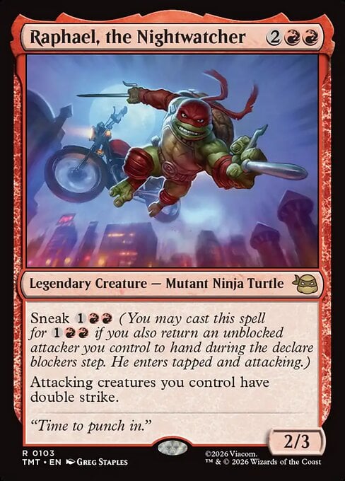 Raphael, the Nightwatcher Teenage Mutant Ninja Turtles | Magic | CardTrader