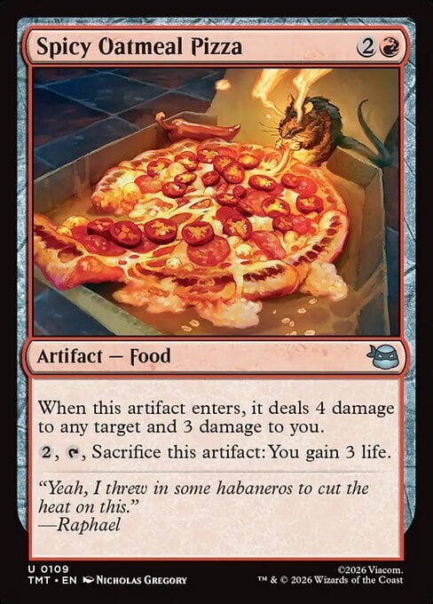 Pizza Porridge Piccante Card Front