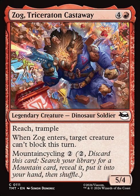 Zog, Triceraton Castaway Card Front