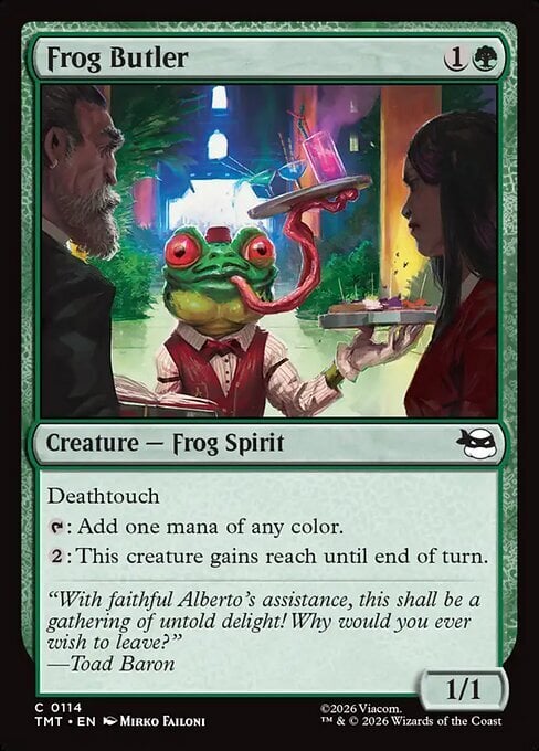 Frog Butler Card Front
