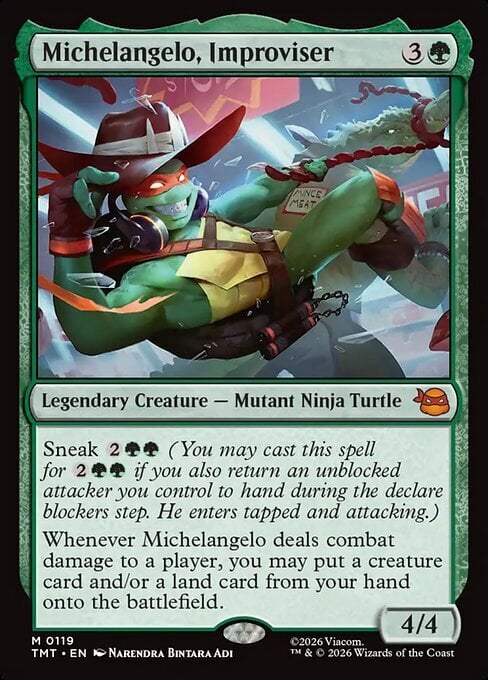 Michelangelo, Improviser Card Front