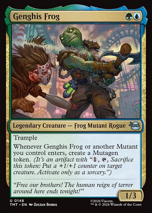 Genghis Frog Card Front