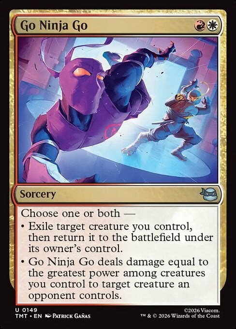 Go Ninja Go Card Front