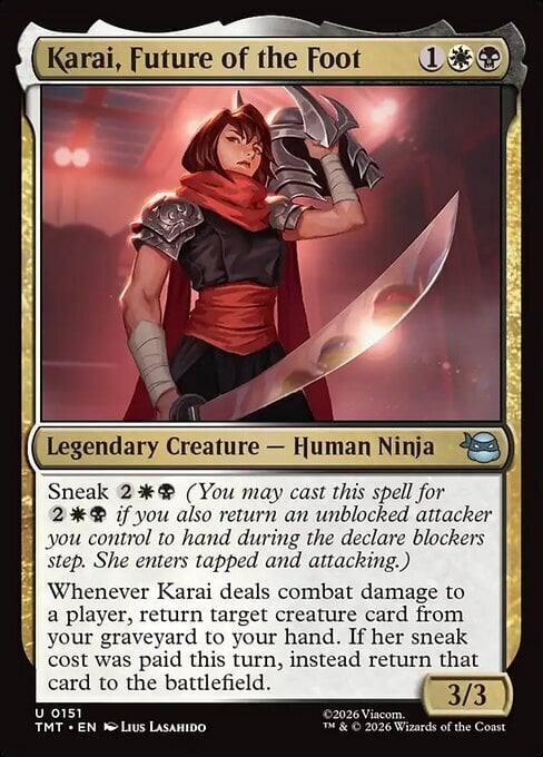 Karai, Future of the Foot Card Front