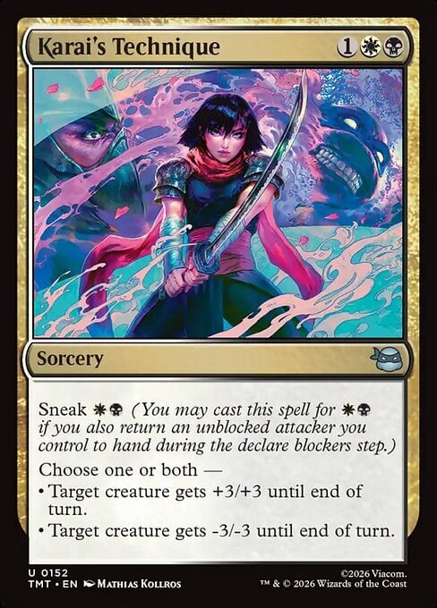Karai's Technique Card Front