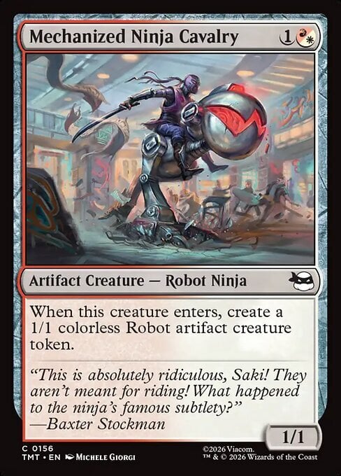 Mechanized Ninja Cavalry Card Front