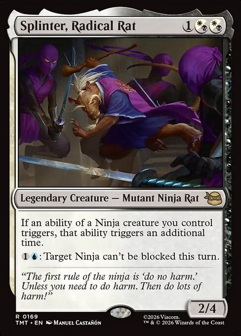 Splinter, Radical Rat Card Front