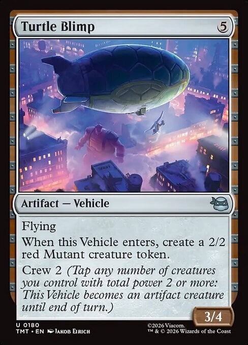 Turtle Blimp Card Front
