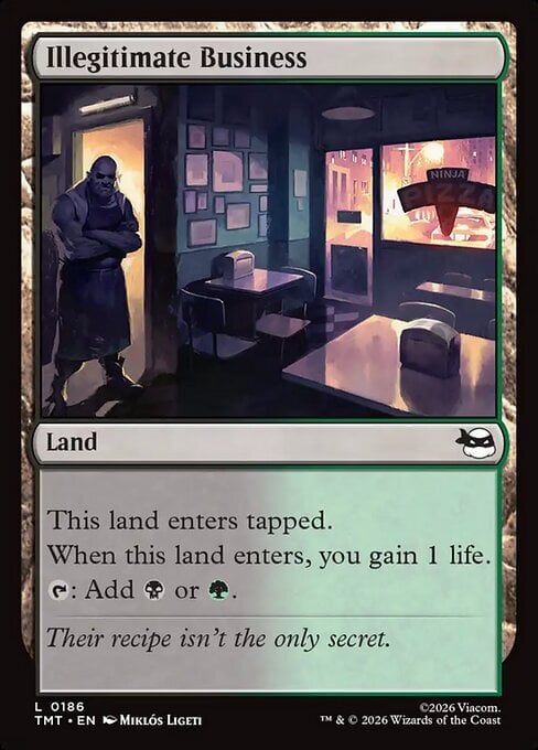 Illegitimate Business Card Front