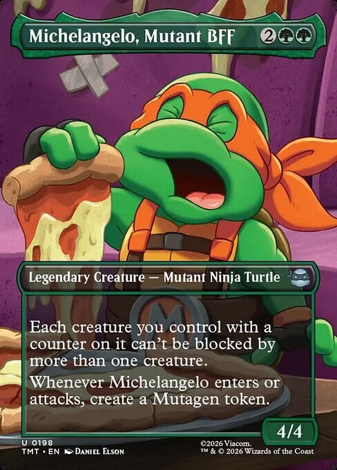 Michelangelo, Mutant BFF Card Front