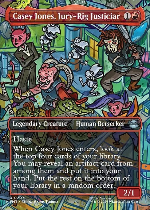 Casey Jones, Jury-Rig Justiciar Card Front
