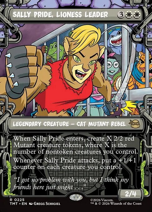 Sally Pride, Lioness Leader Card Front