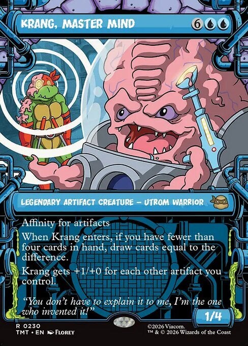 Krang, Master Mind Card Front