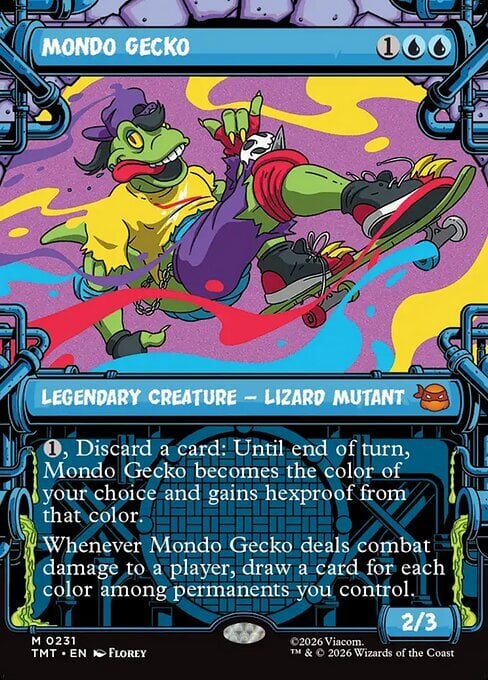 Mondo Gecko Card Front