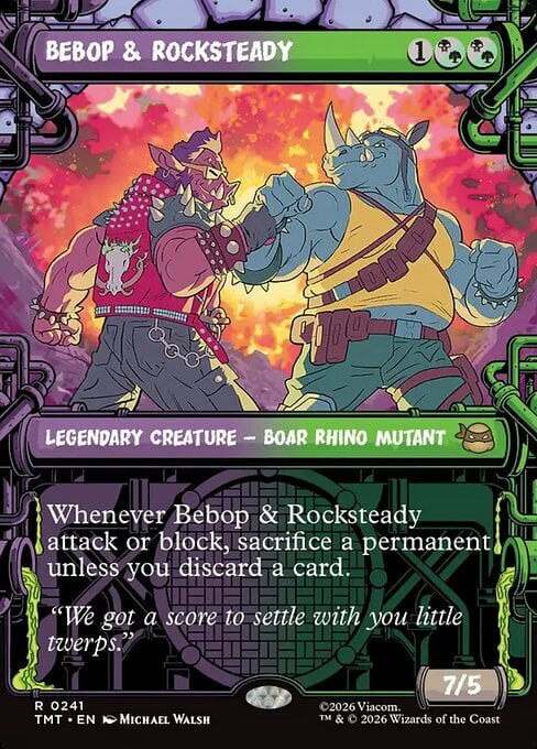 Bebop & Rocksteady Card Front