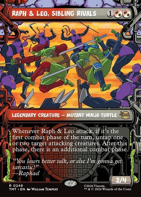 Raph & Leo, Sibling Rivals Card Front