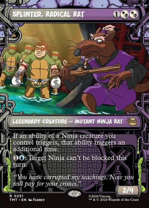 Splinter, Radical Rat Card Front
