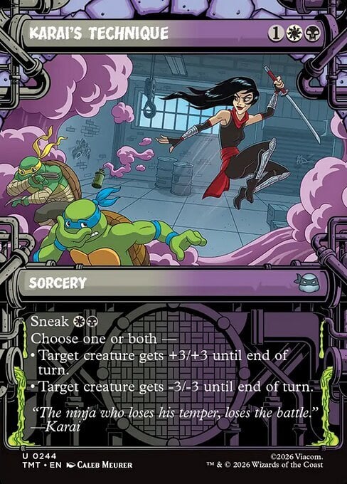 Karai's Technique Card Front