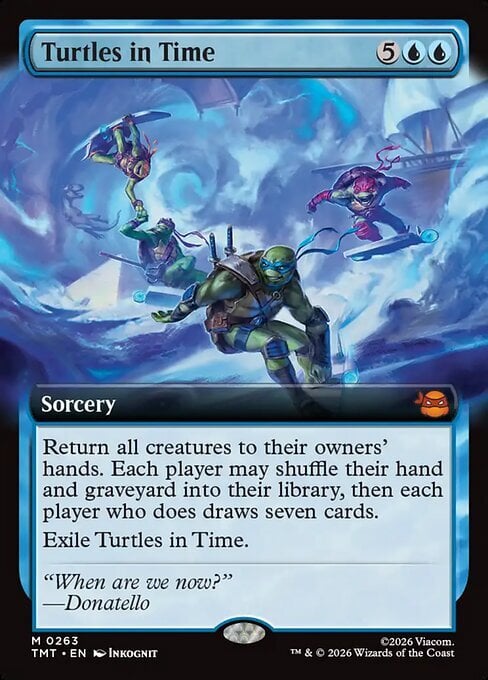 Turtles in Time Card Front