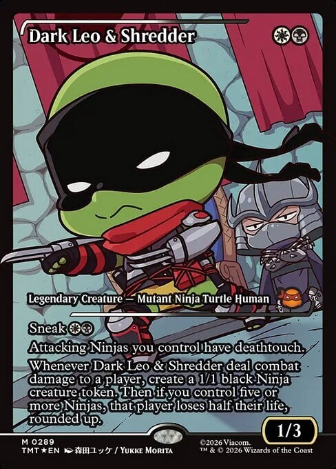 Dark Leo & Shredder Card Front