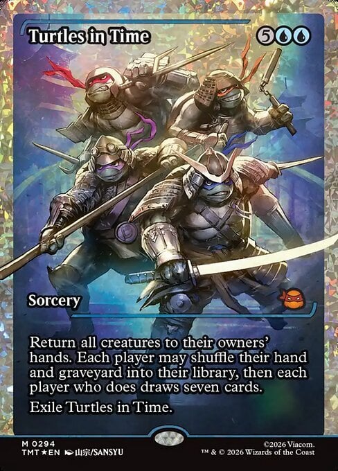 Turtles in Time Card Front