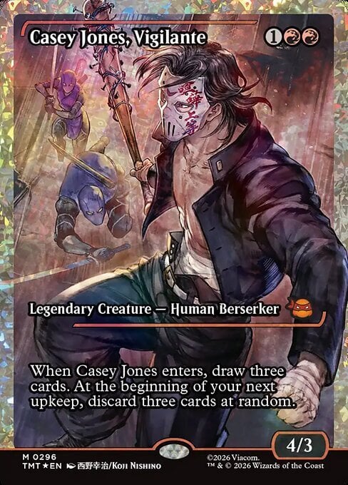 Casey Jones, Vigilante Card Front