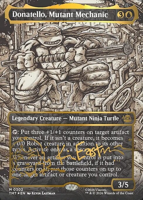 Donatello, Mutant Mechanic Card Front