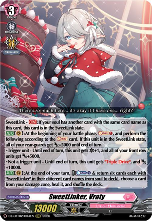 SweetLinker, Vraty Card Front