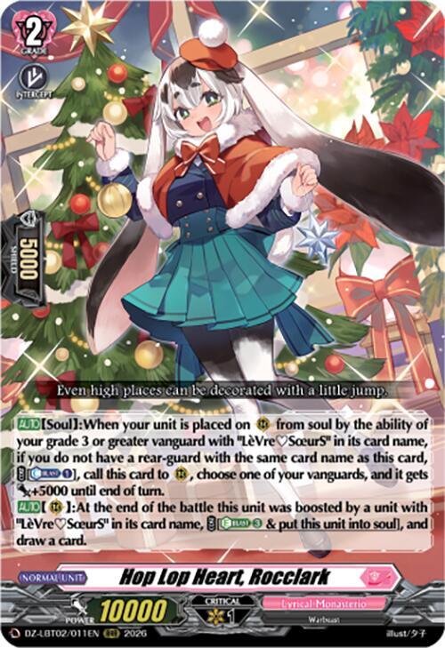 Hop Lop Heart, Rocclark Card Front